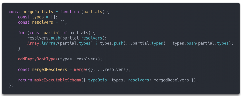 Example of merging partials.