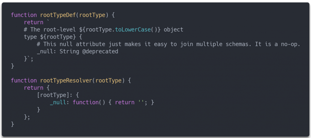 Empty root types