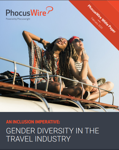 Two young women sitting on top of an RV, representing travelers. 