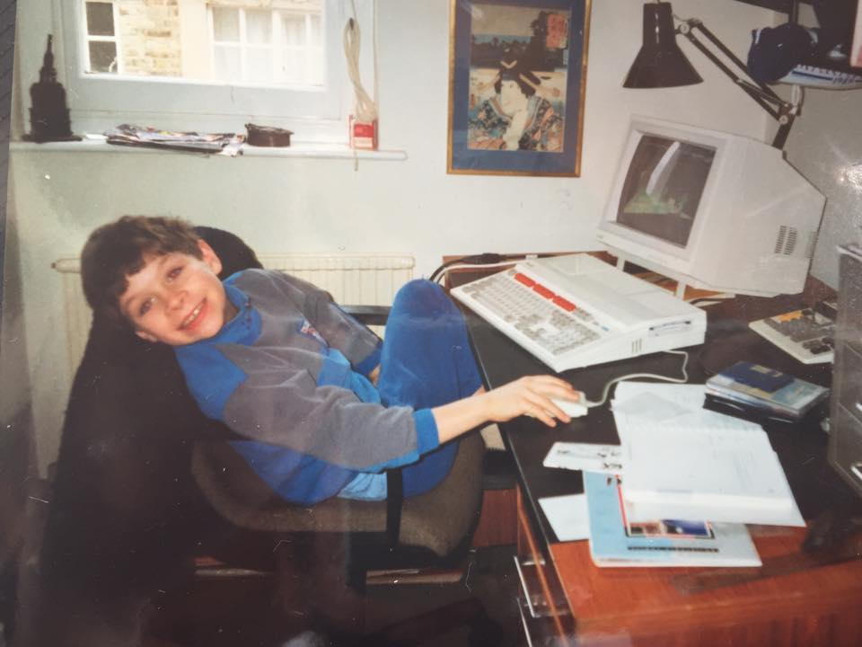 Young child on the computer